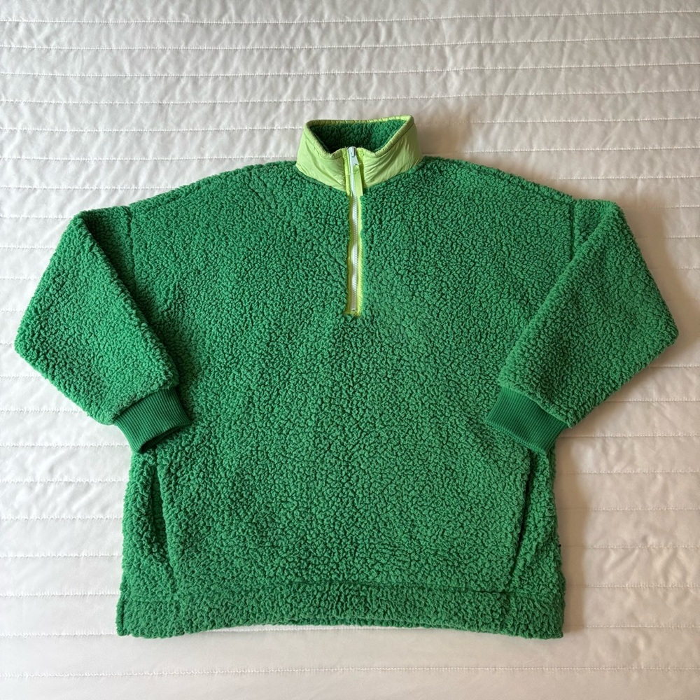 Aerie Oversized Quarter Zip Fleece Sherpa